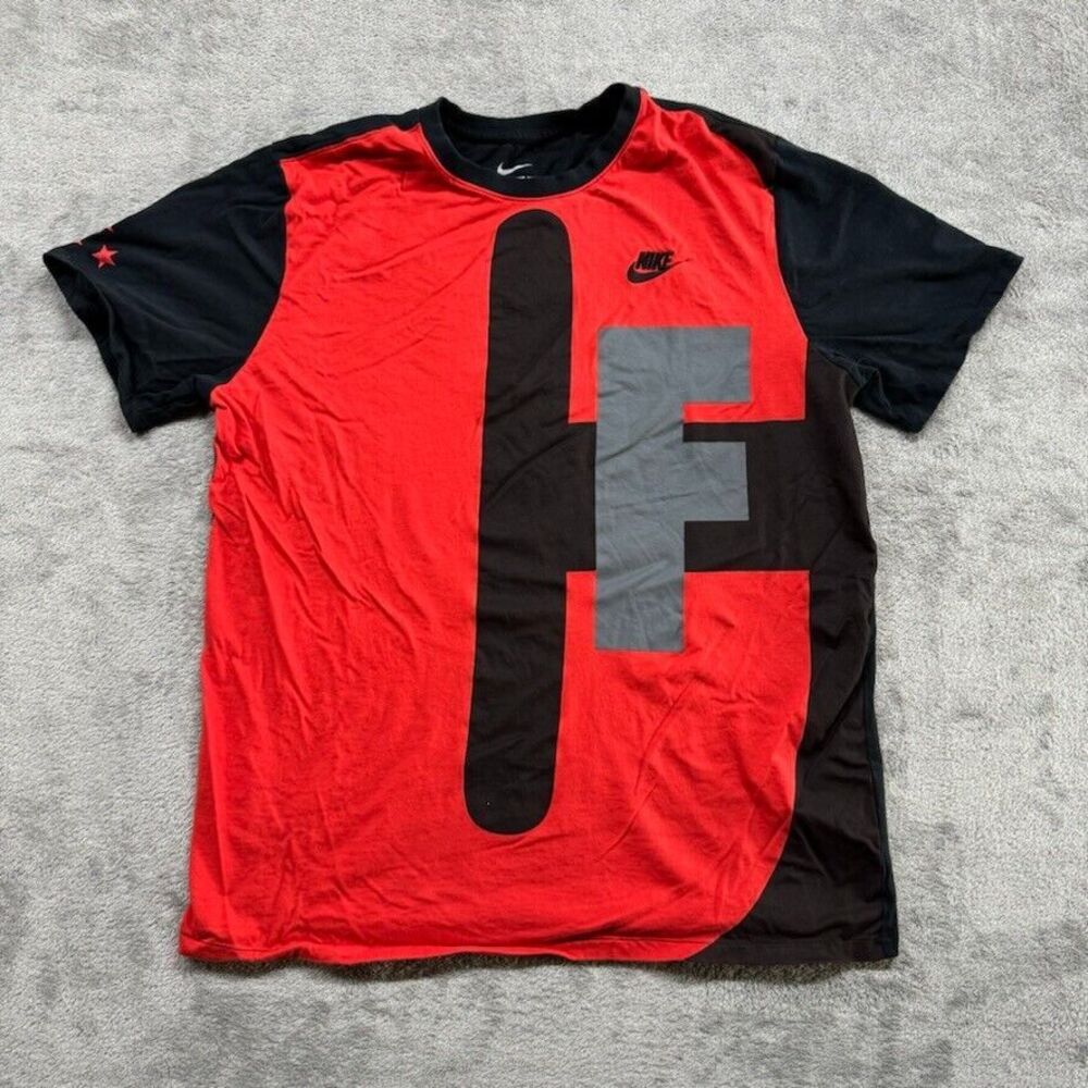Nike Command Force T Shirt Mens Black Red Extra Large T-Shirt XL Shorts Gym Work